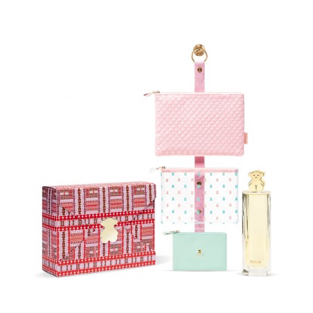 COFRE TOUS EDP V.90ml + Trío de Neceseres